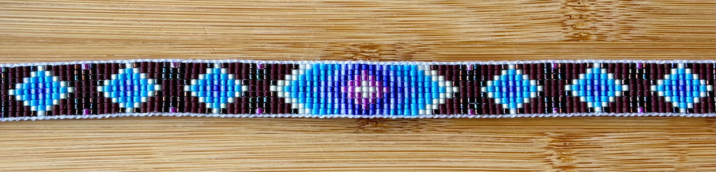 Light Blue Fire Diamonds Hatband