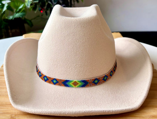 Blue Fire Diamonds Hatband