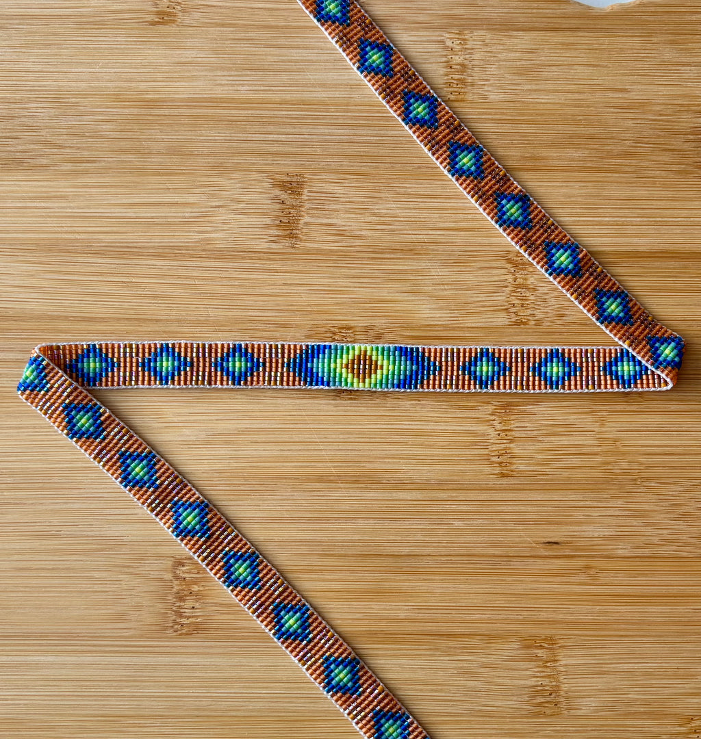 Blue Fire Diamonds Hatband