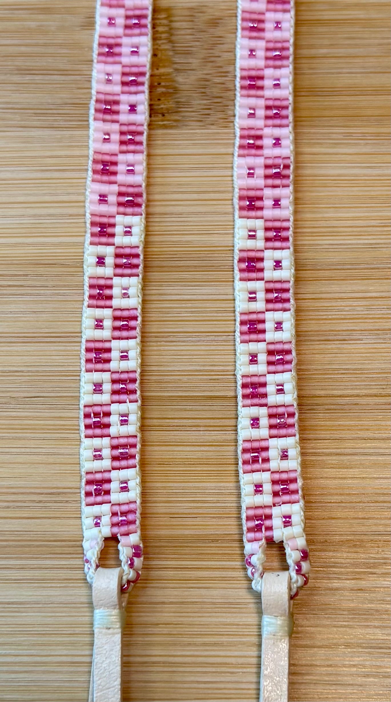 Pink Checkers Hatband