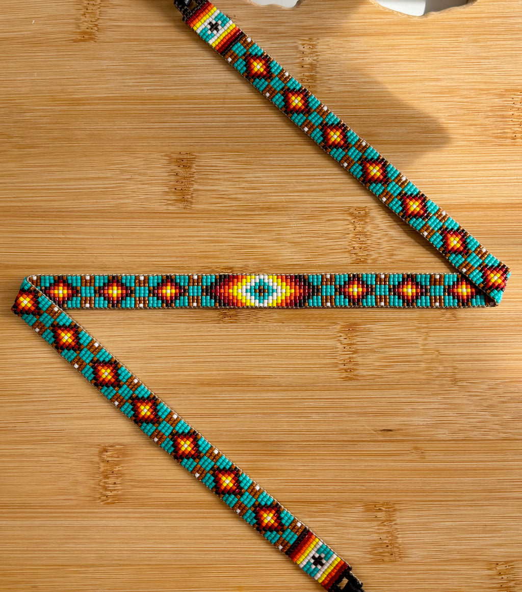 Fire Diamonds Hatband in Turquoise