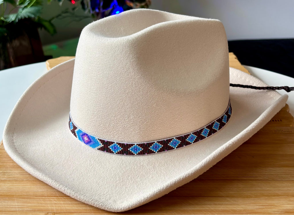 Light Blue Fire Diamonds Hatband