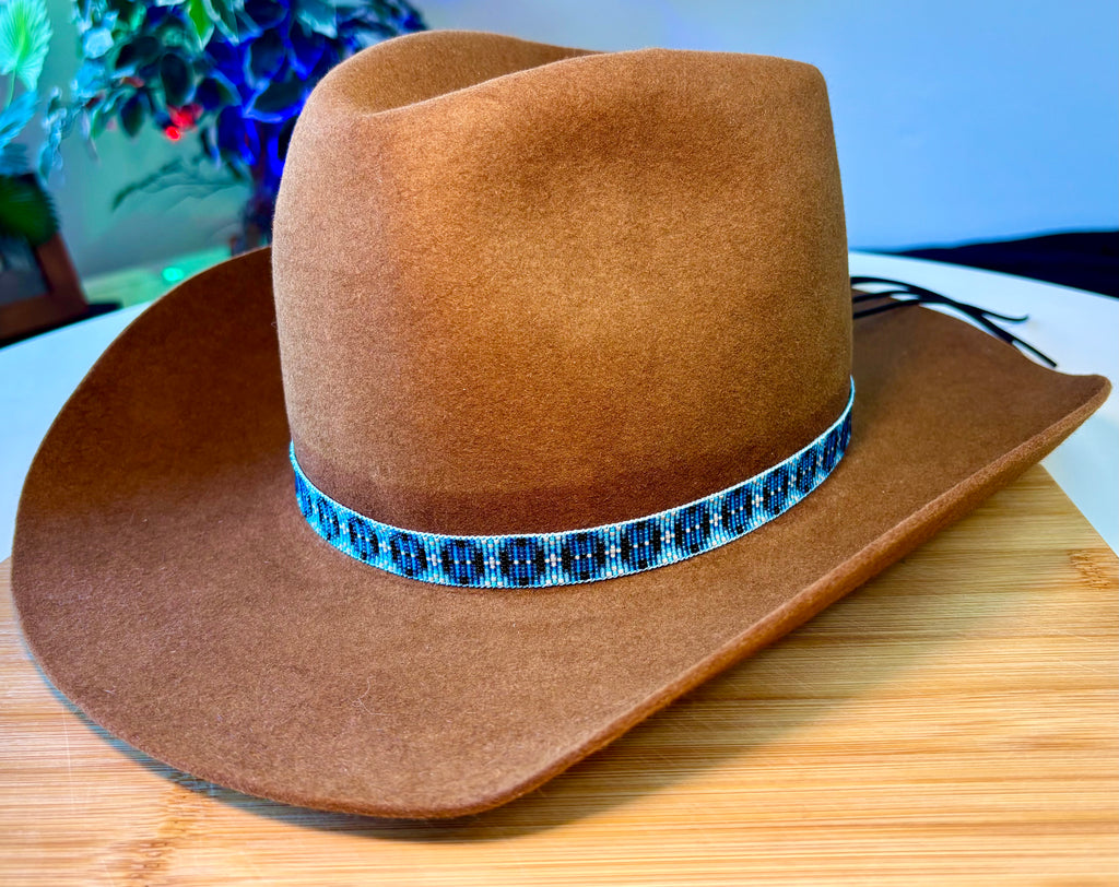 Blue Snake Skin Pattern Hatband