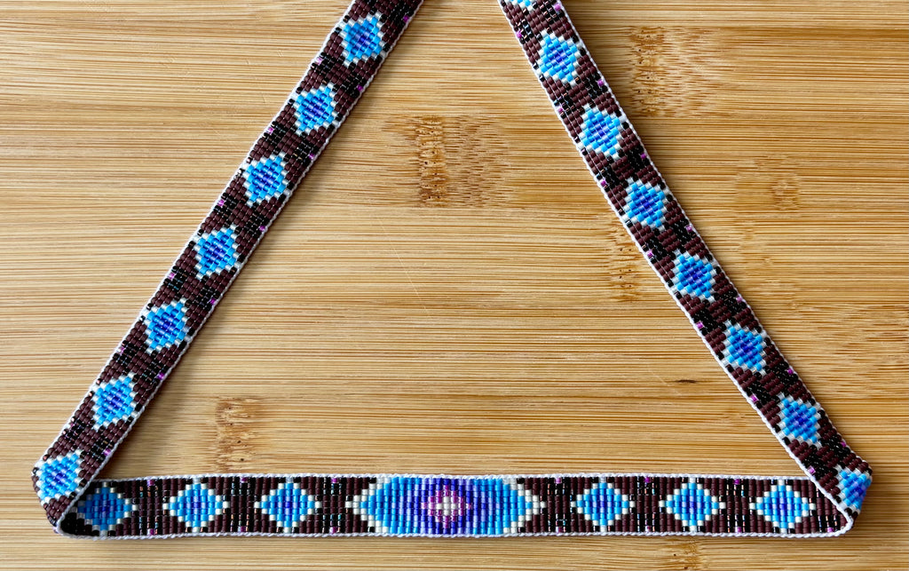 Light Blue Fire Diamonds Hatband