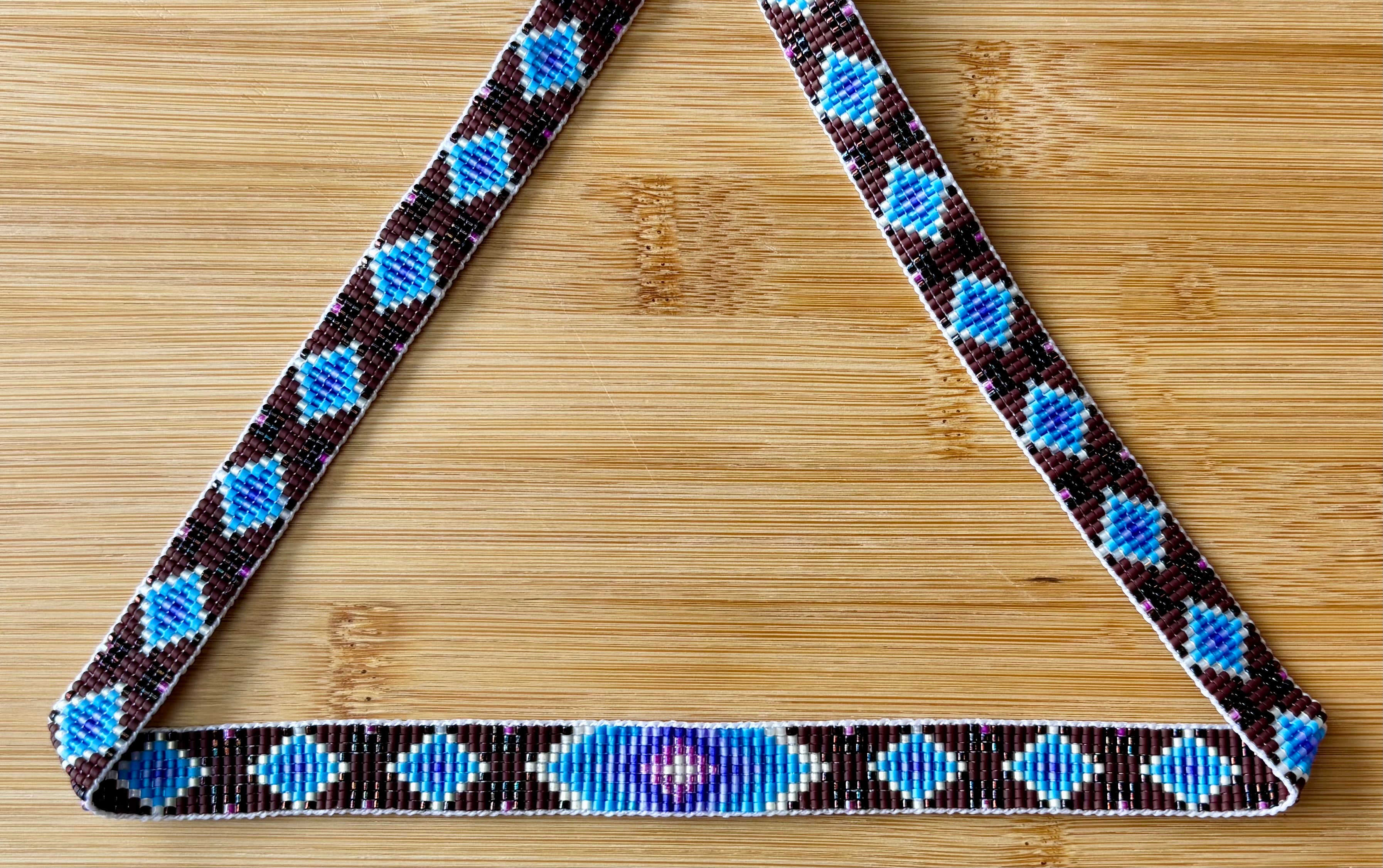 Light Blue Fire Diamonds Hatband