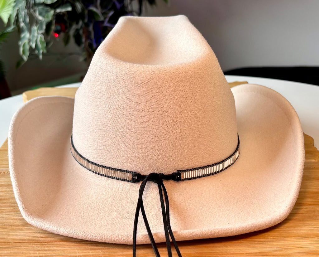 Silver Bugle Bead Hatband