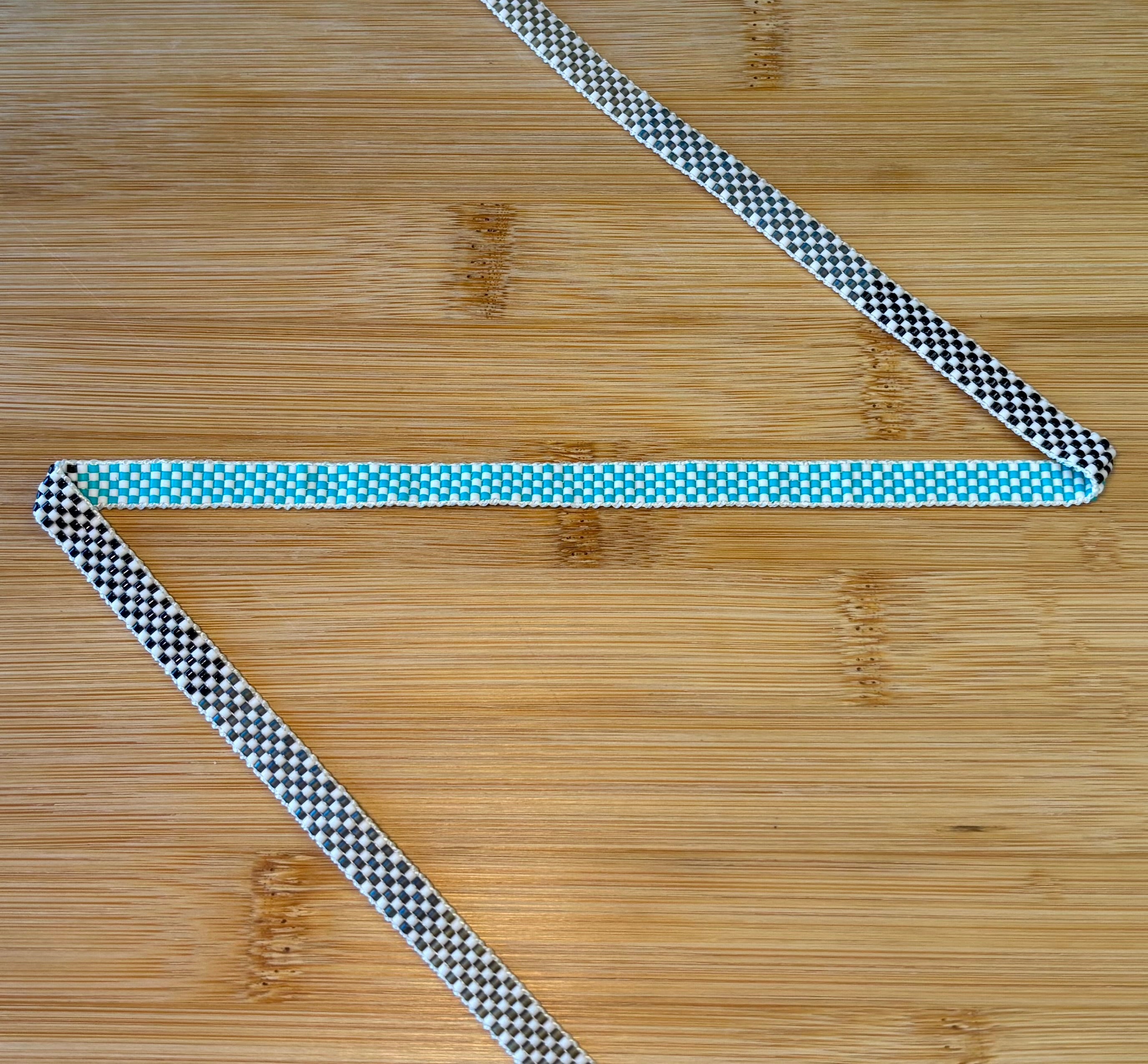 Color Block Mini Checkers Hatband