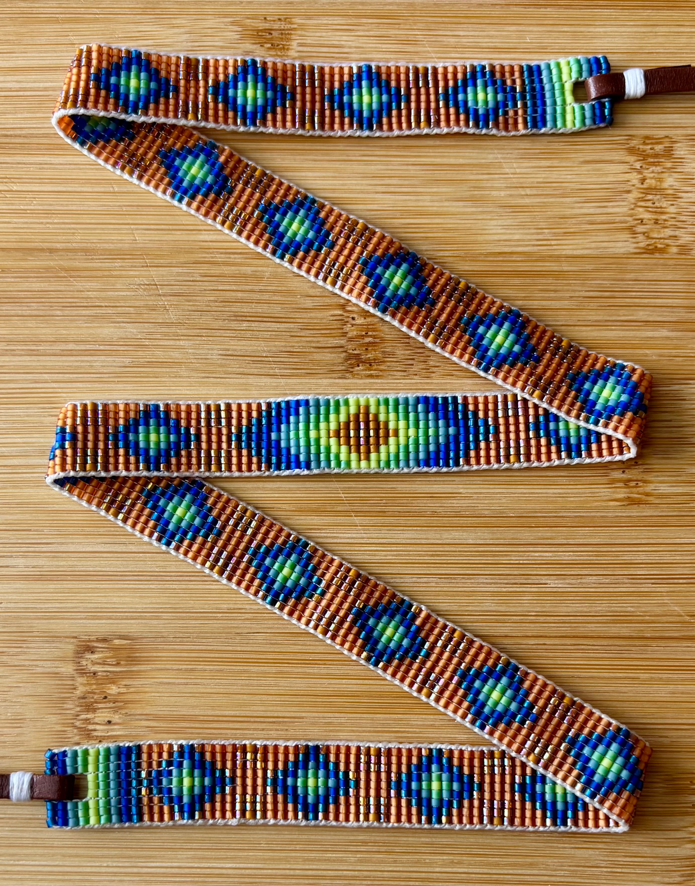 Blue Fire Diamonds Hatband