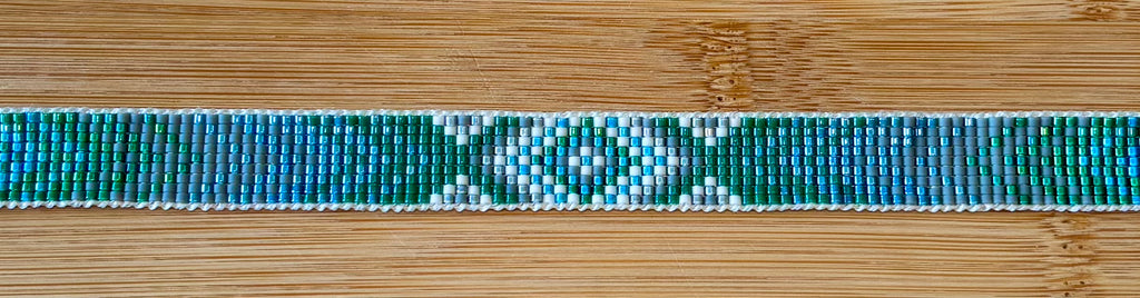 Color Fading Chevron Pattern Hatband