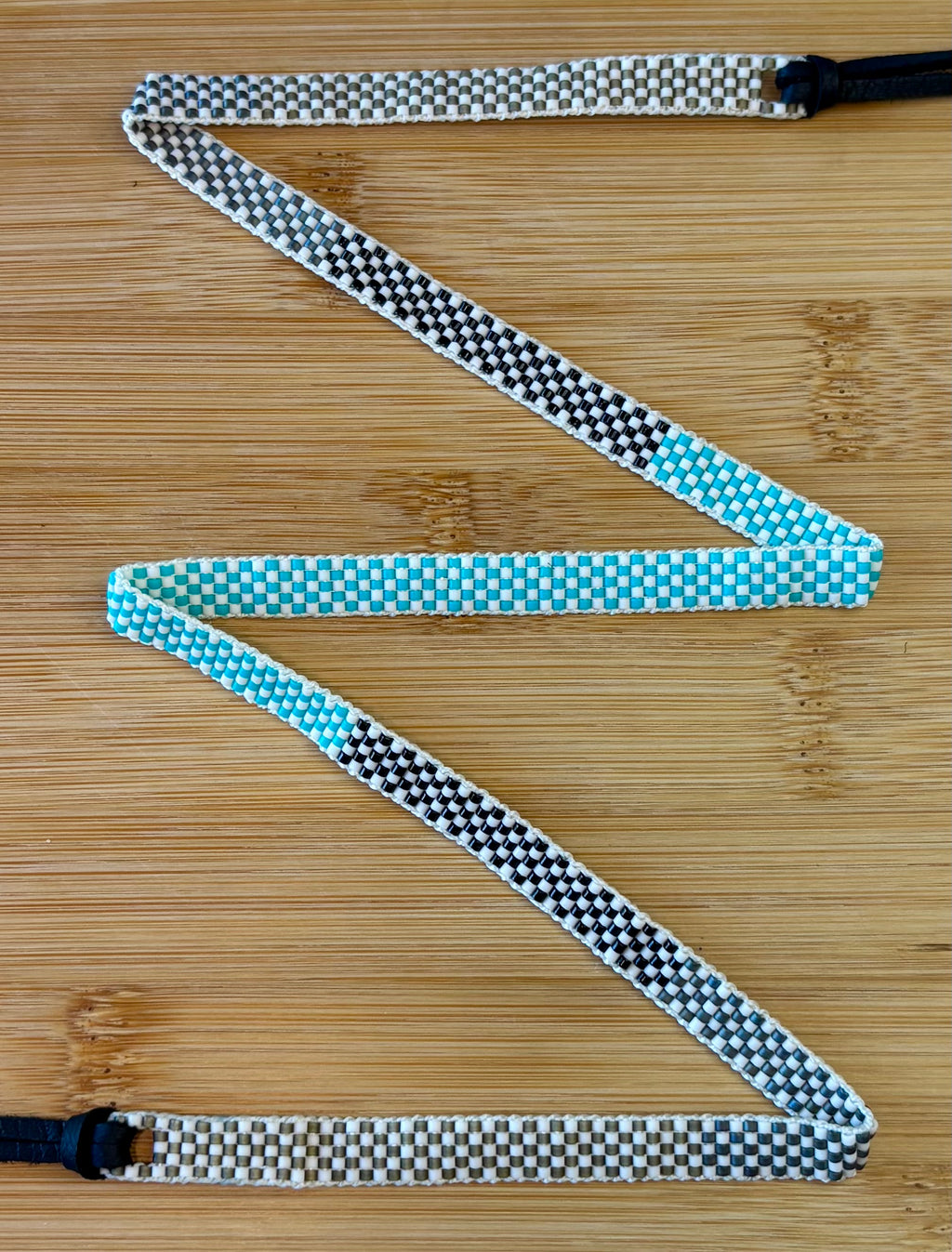 Color Block Mini Checkers Hatband