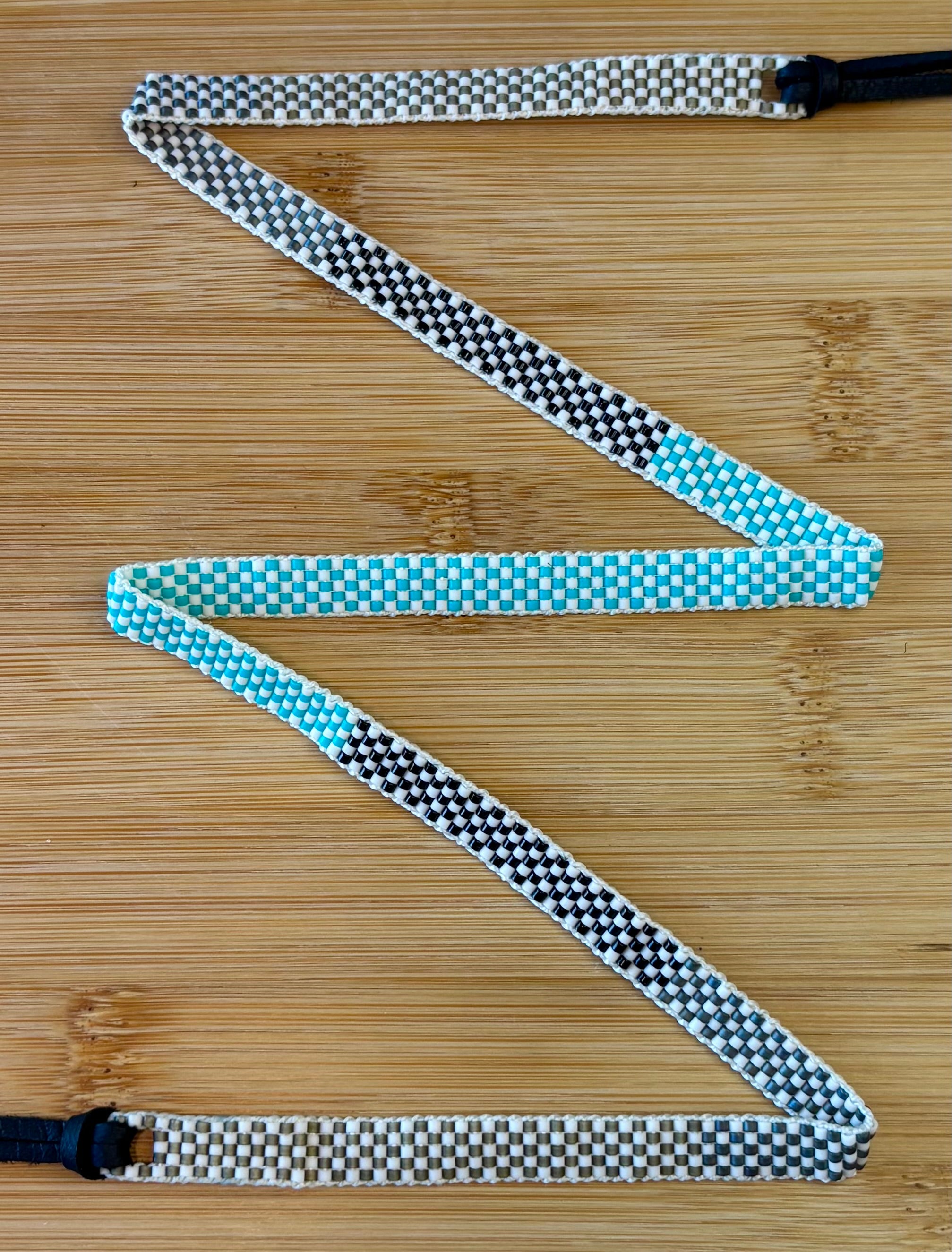 Color Block Mini Checkers Hatband