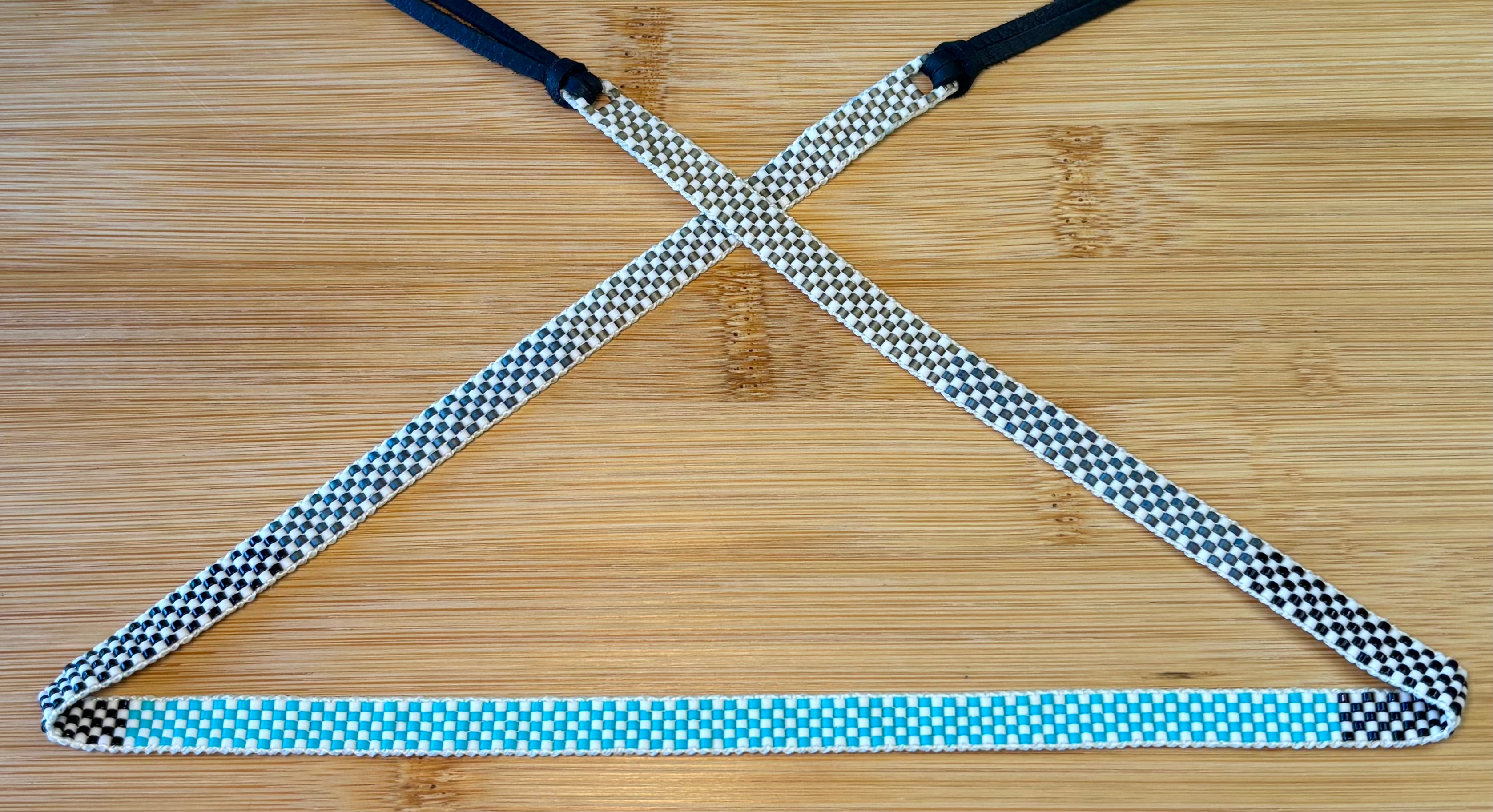 Color Block Mini Checkers Hatband
