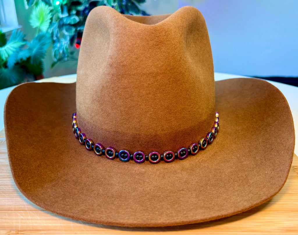 Purple and Black Rings Hatband