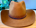Purple and Black Rings Hatband