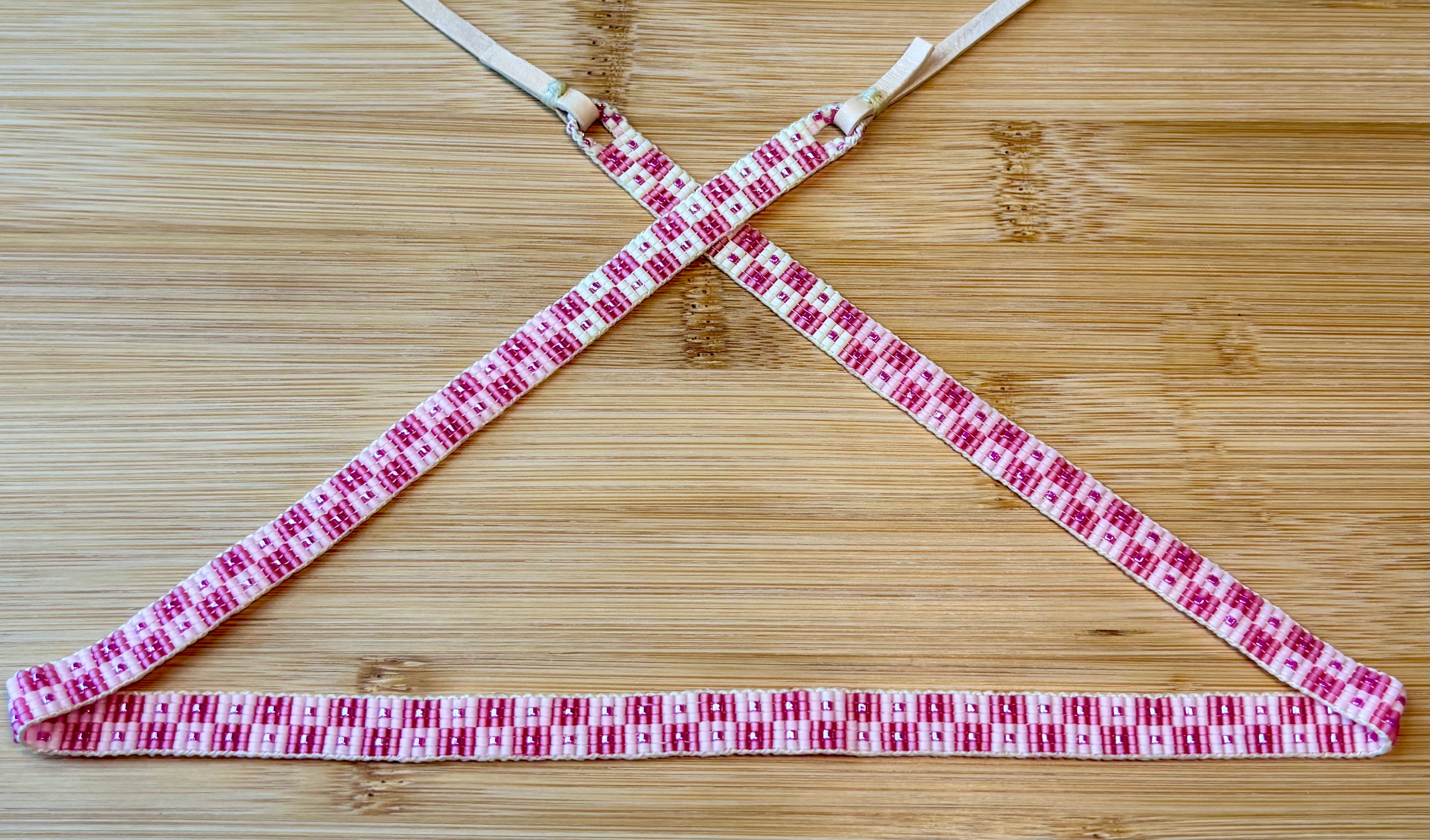 Pink Checkers Hatband