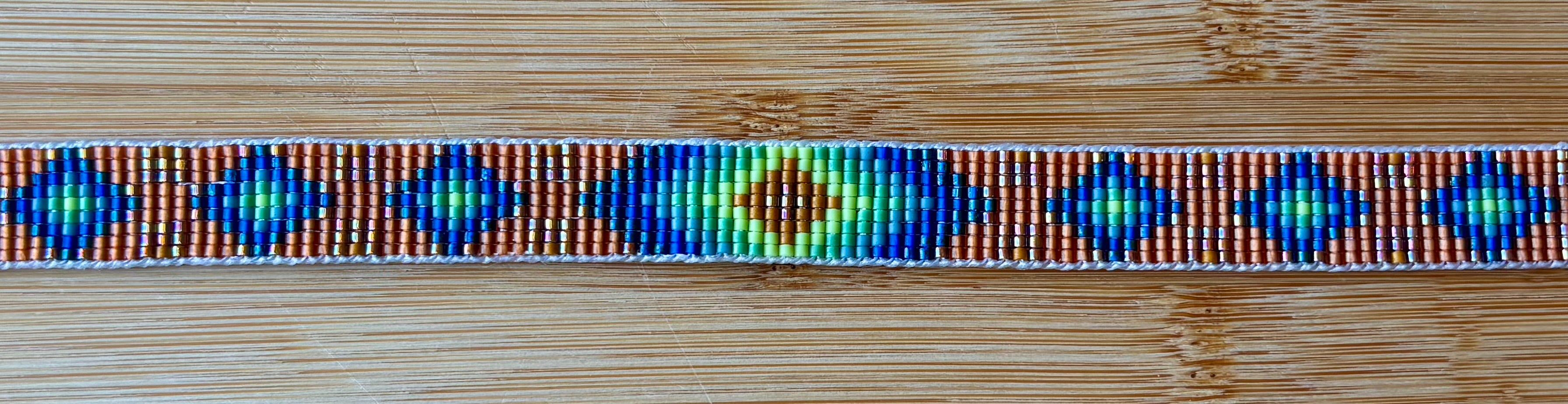 Blue Fire Diamonds Hatband