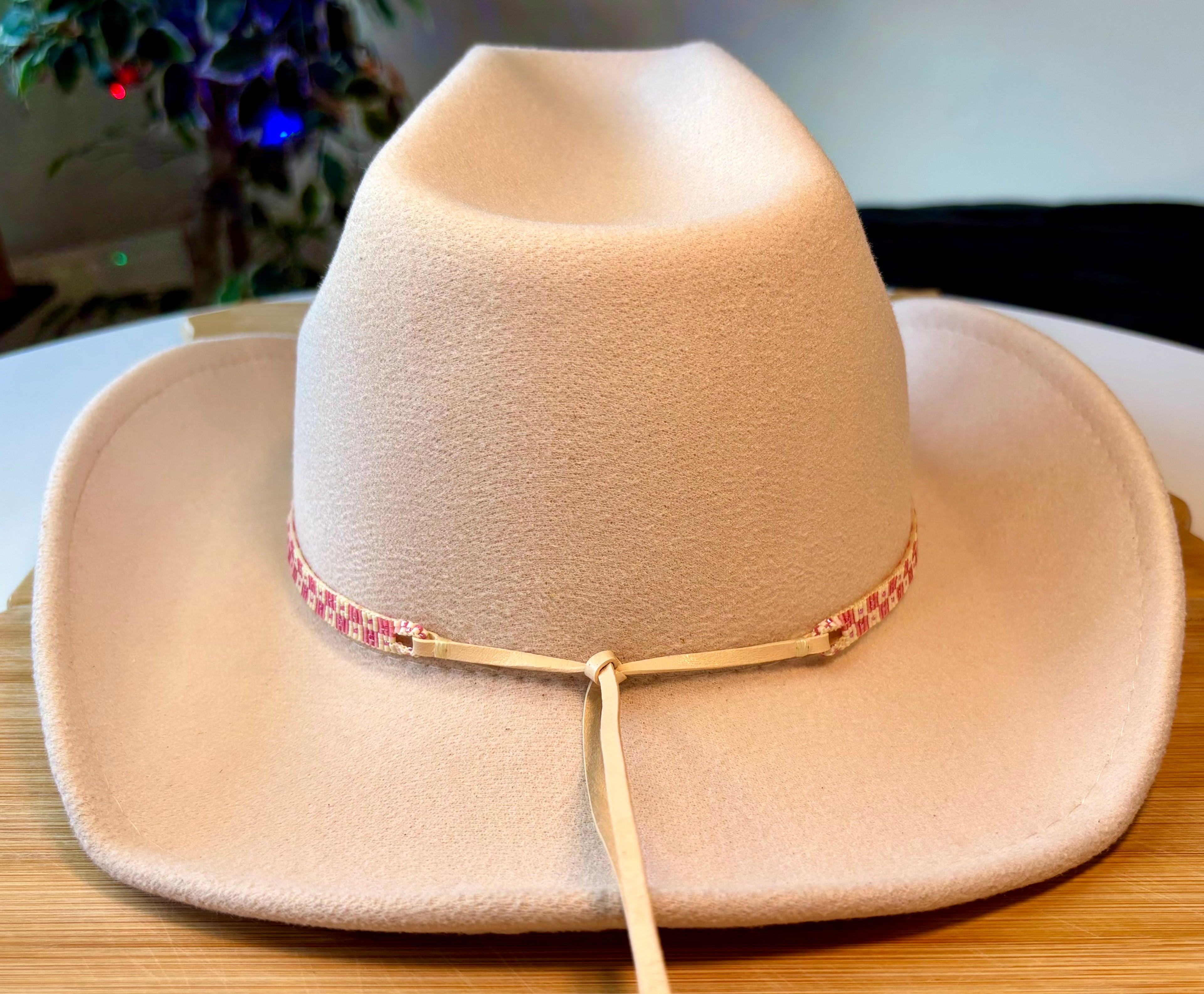 Pink Checkers Hatband
