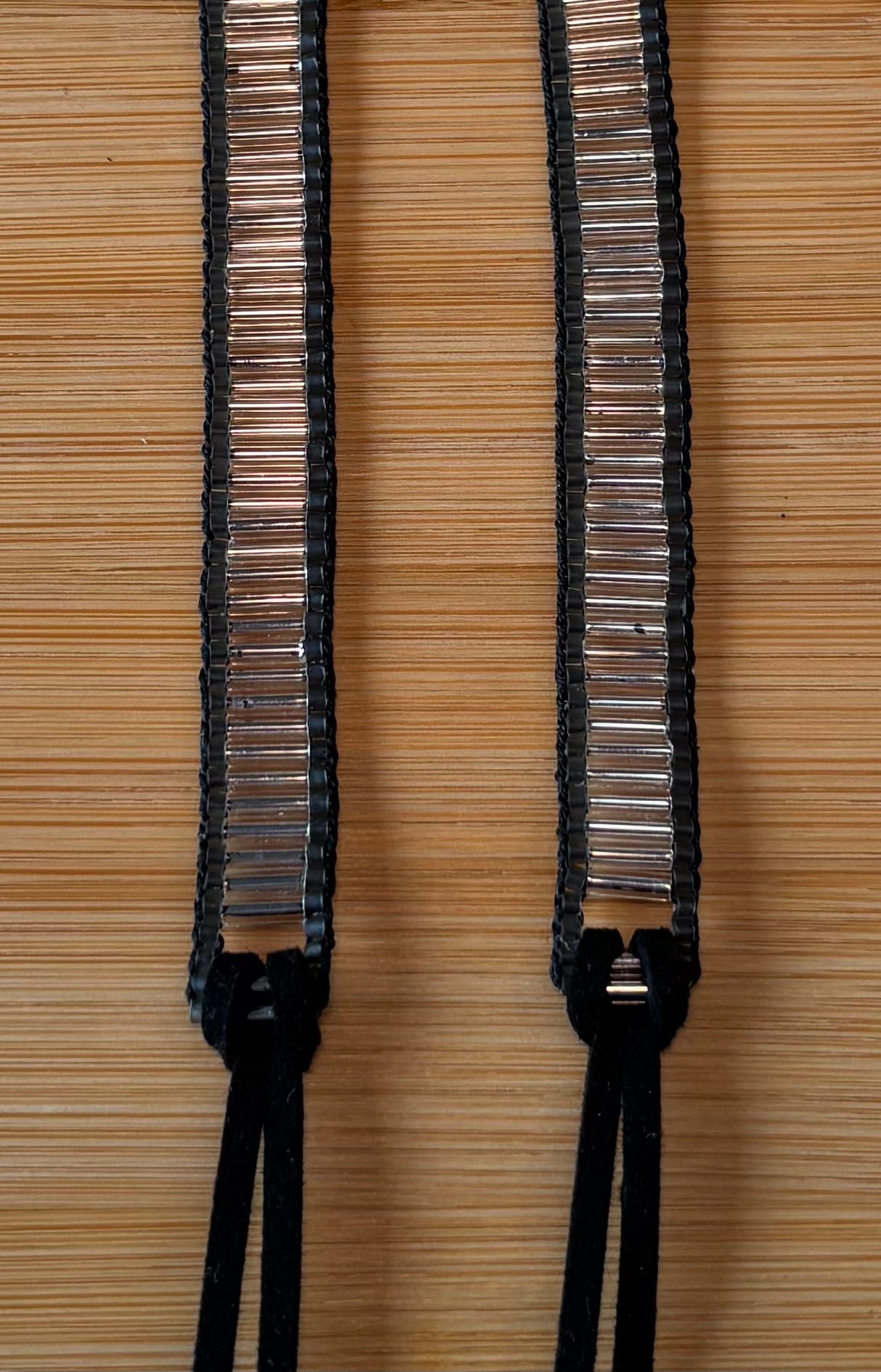 Silver Bugle Bead Hatband
