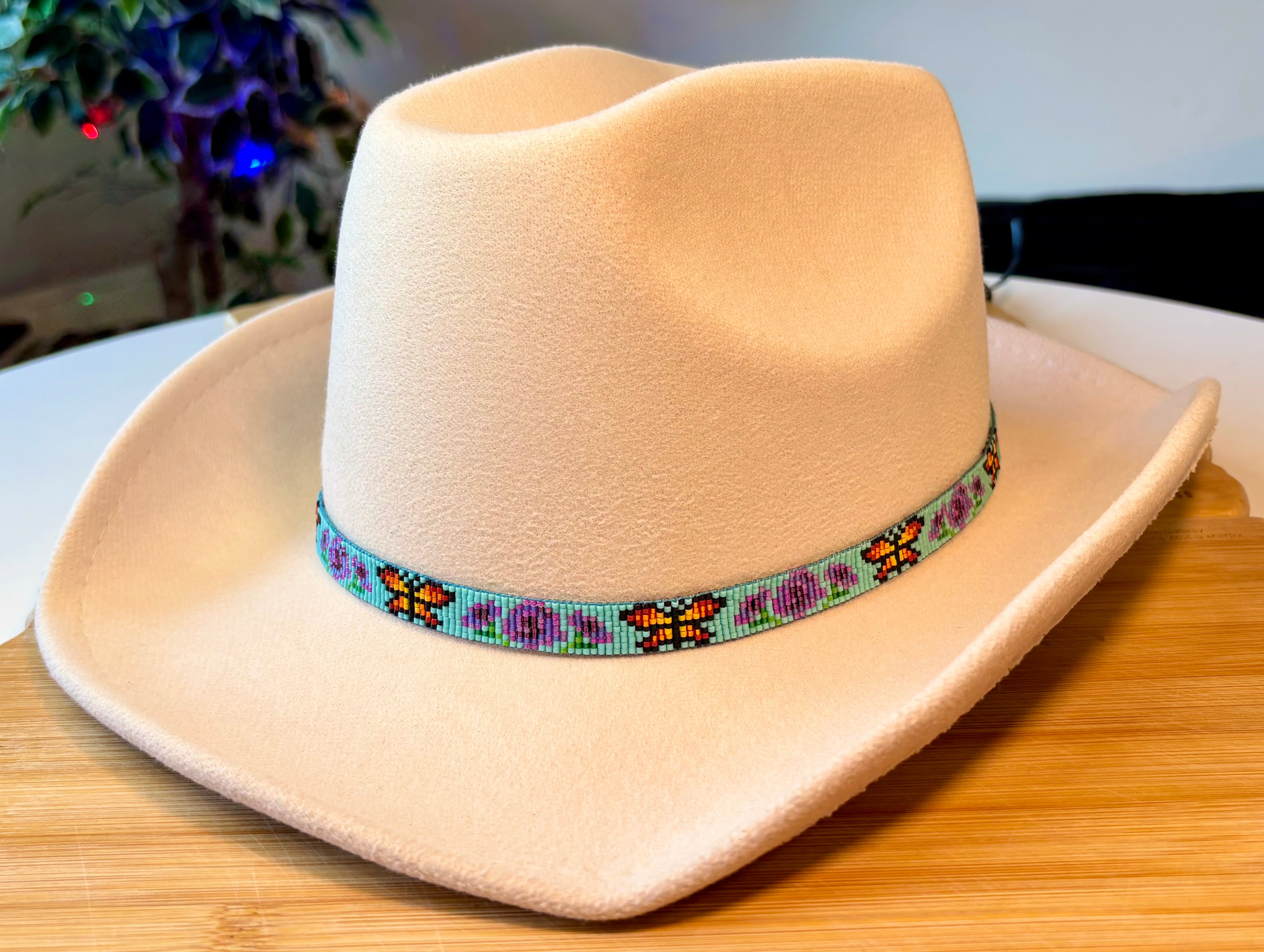 Butterflies and Flowers Hatband