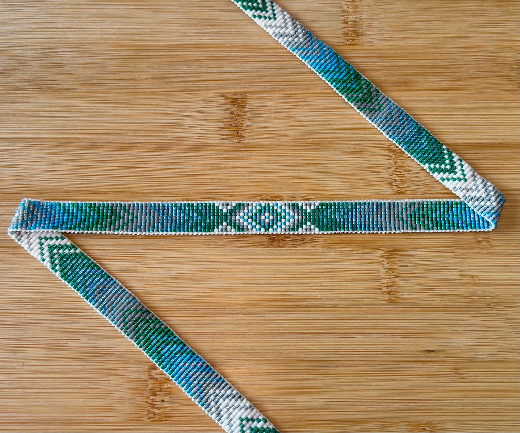 Color Fading Chevron Pattern Hatband