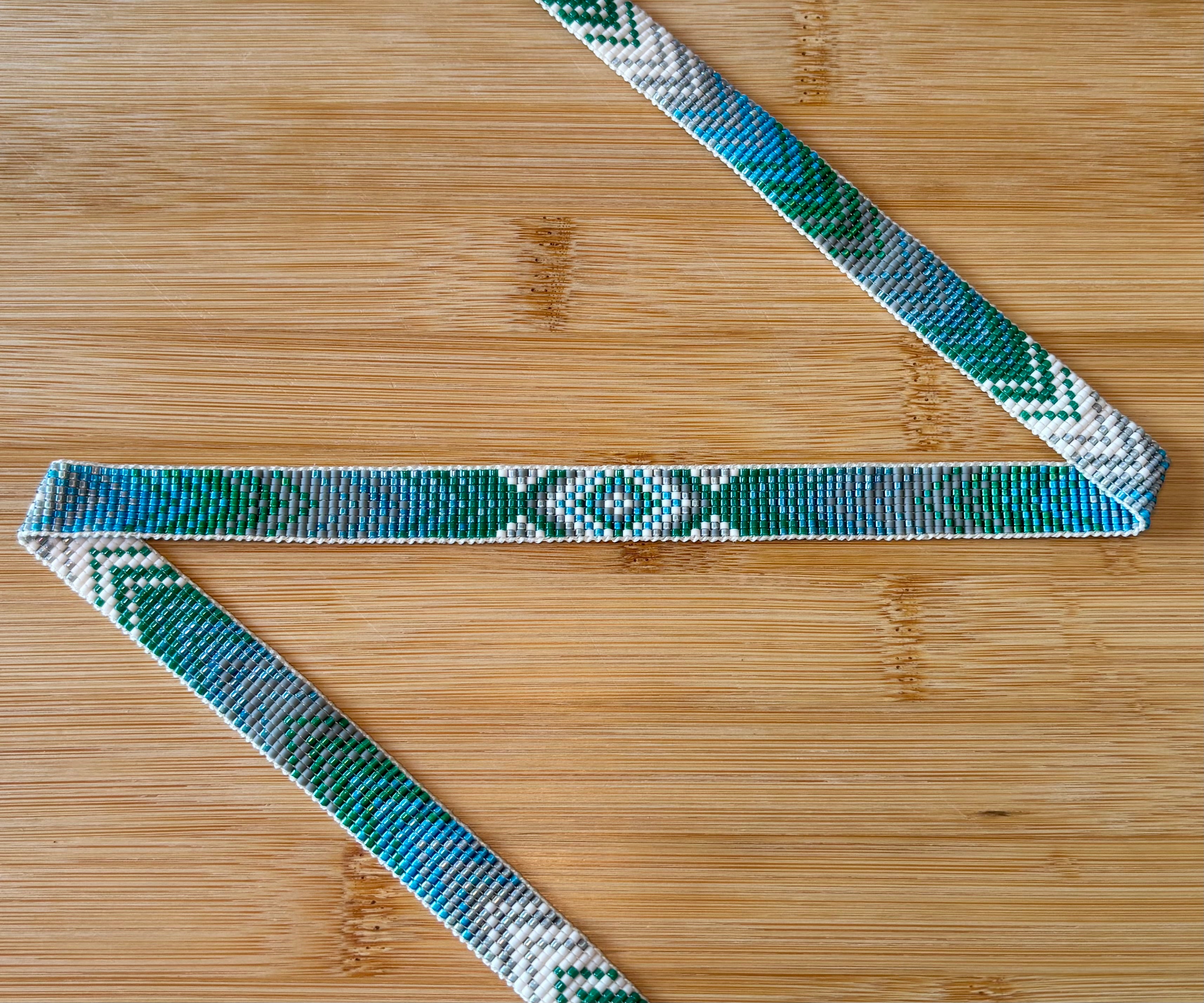 Color Fading Chevron Pattern Hatband