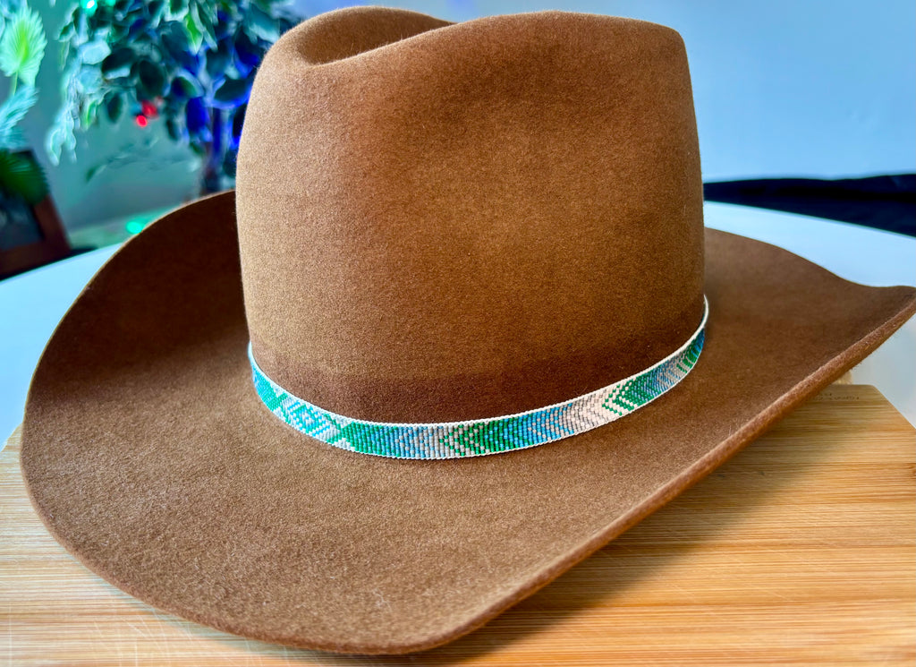 Color Fading Chevron Pattern Hatband