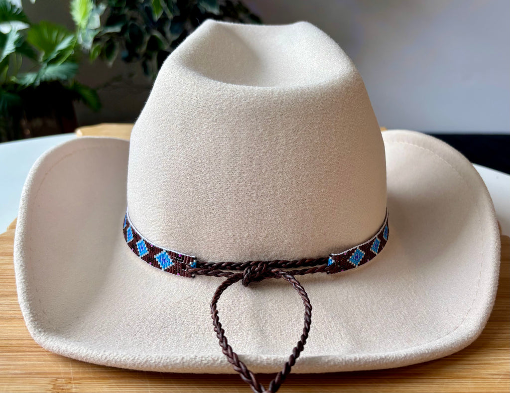 Light Blue Fire Diamonds Hatband