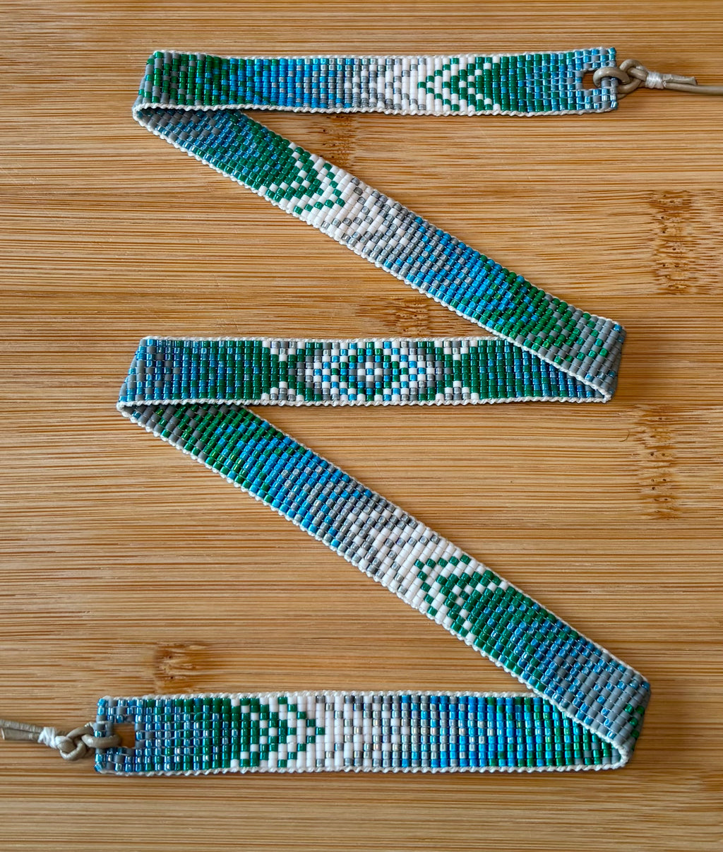 Color Fading Chevron Pattern Hatband