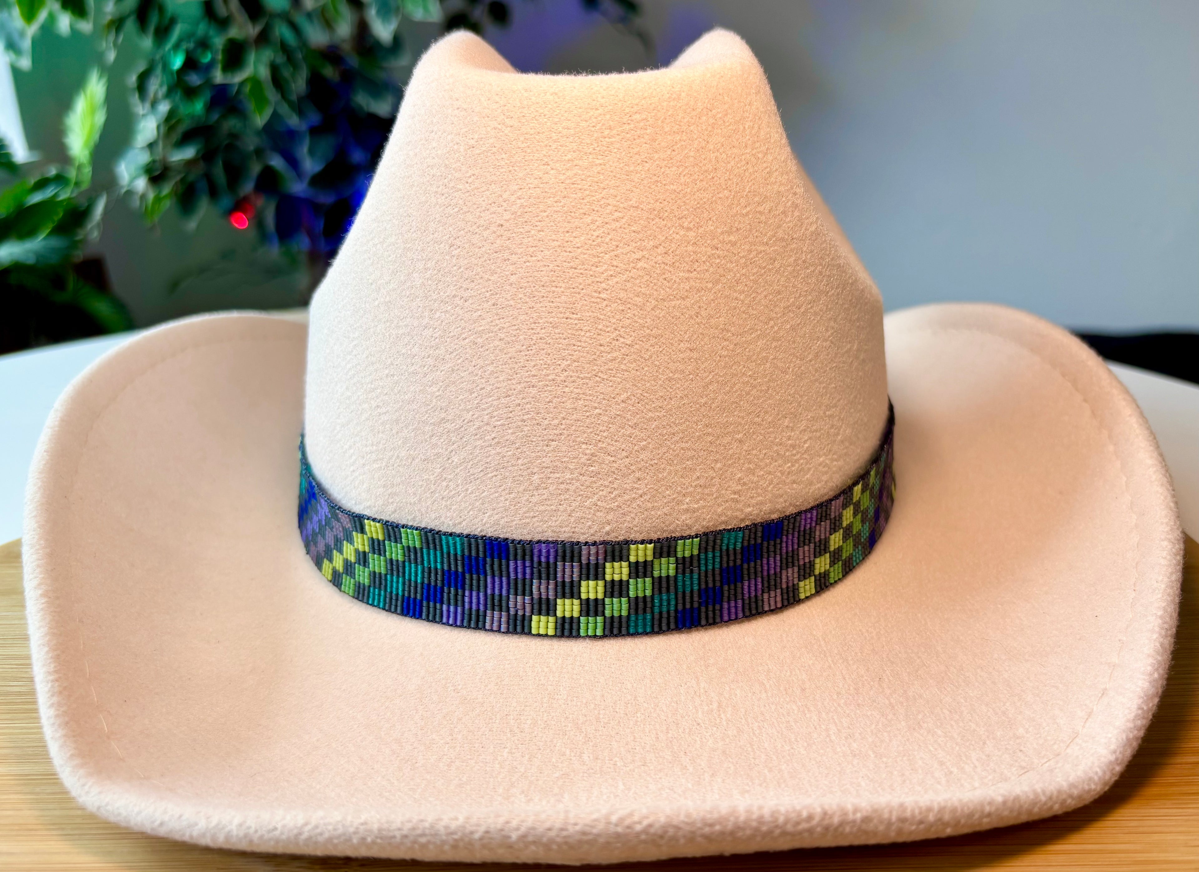 Checkered Prism Hatband