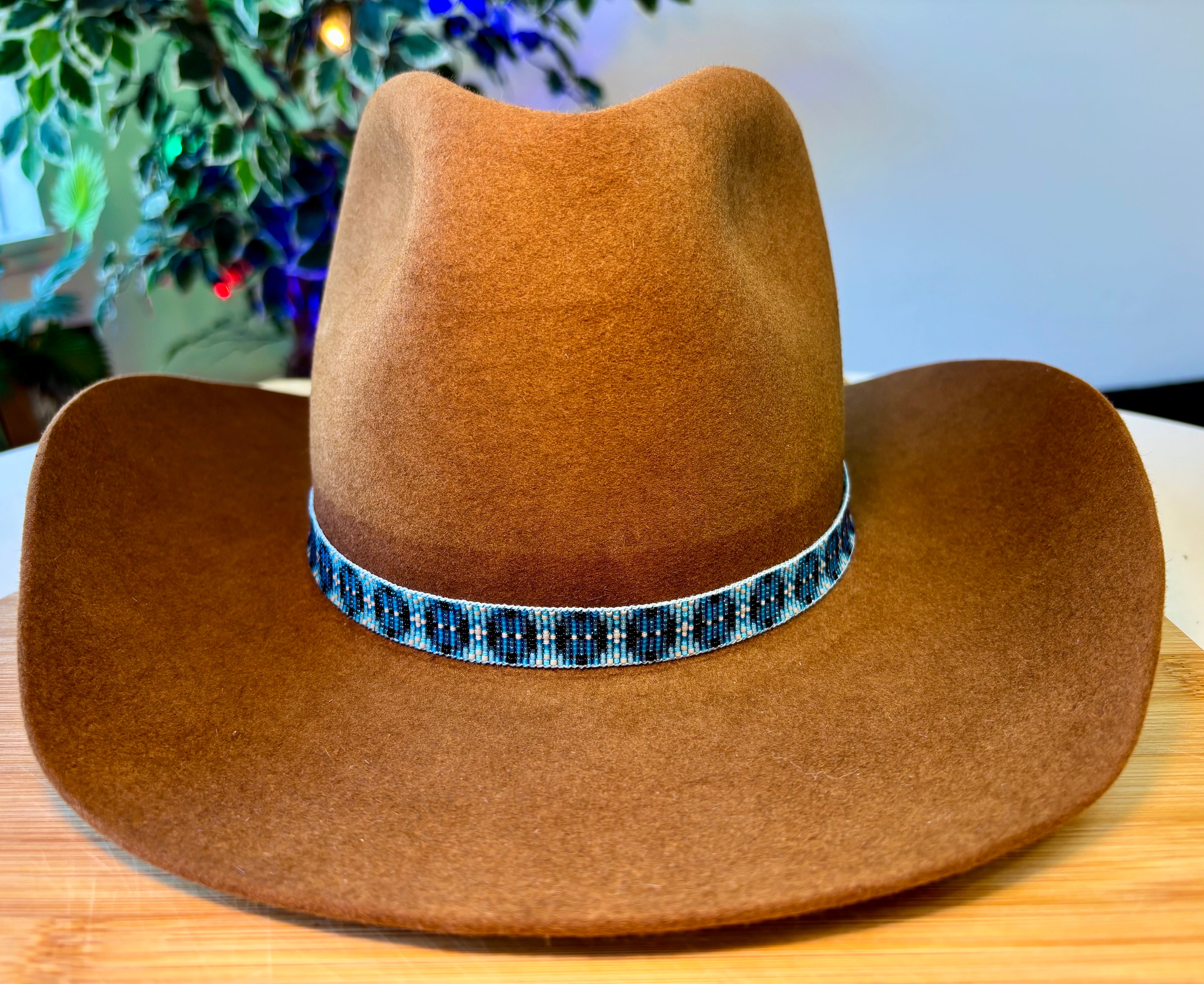 Blue Snake Skin Pattern Hatband