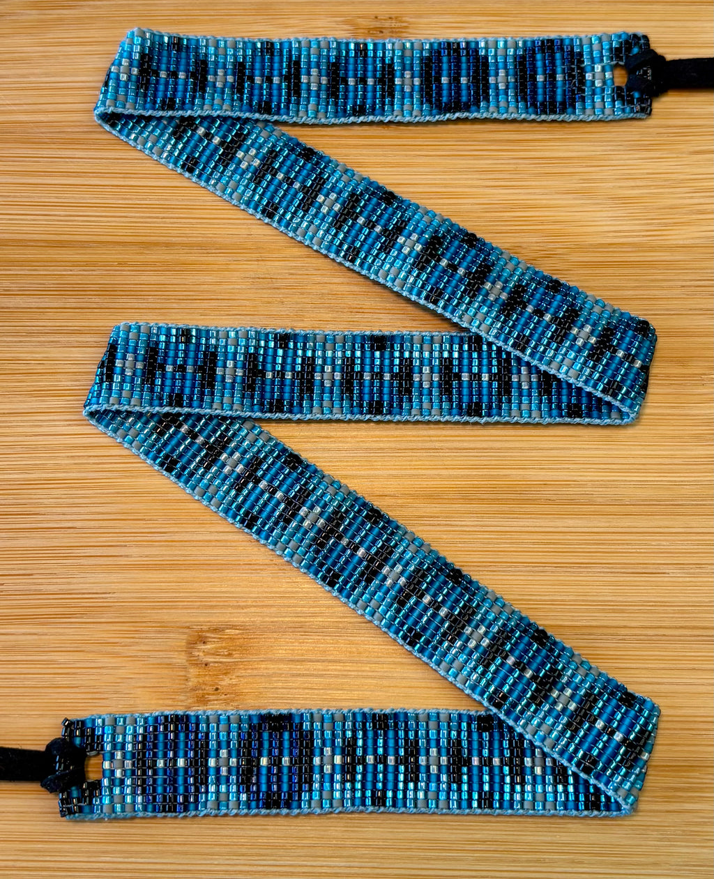 Blue Snake Skin Pattern Hatband