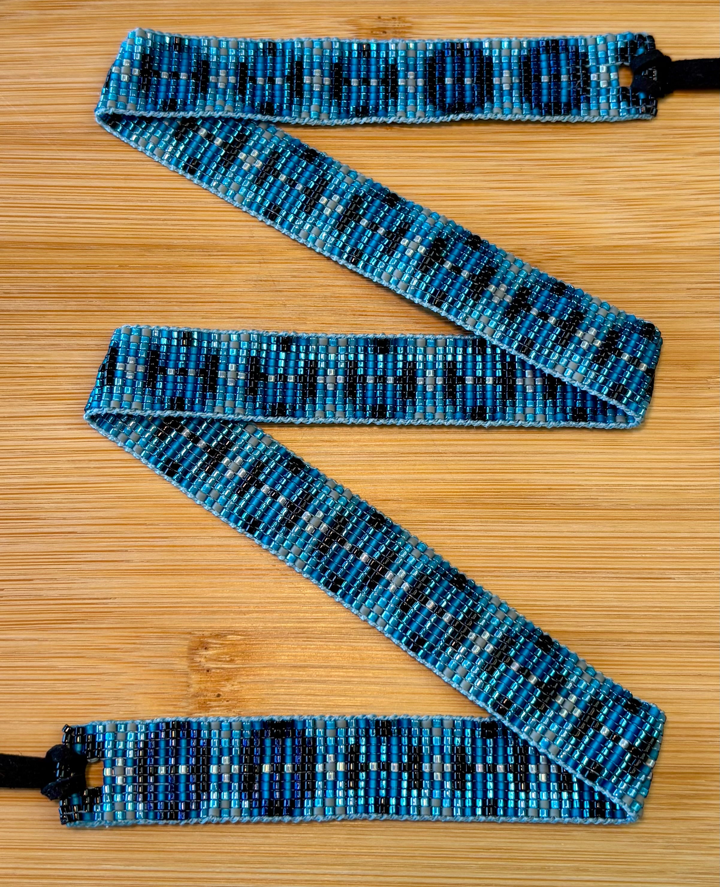 Blue Snake Skin Pattern Hatband