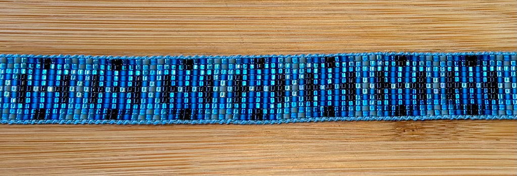 Blue Snake Skin Pattern Hatband