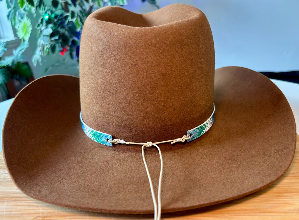 Color Fading Chevron Pattern Hatband