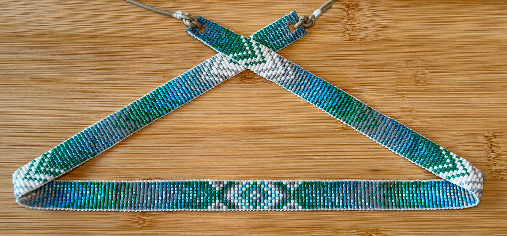 Color Fading Chevron Pattern Hatband