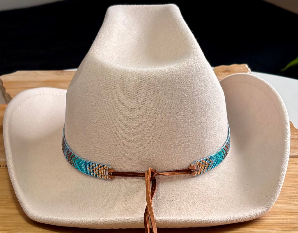 Earth and Sky Color Fading Chevron Pattern Hatband