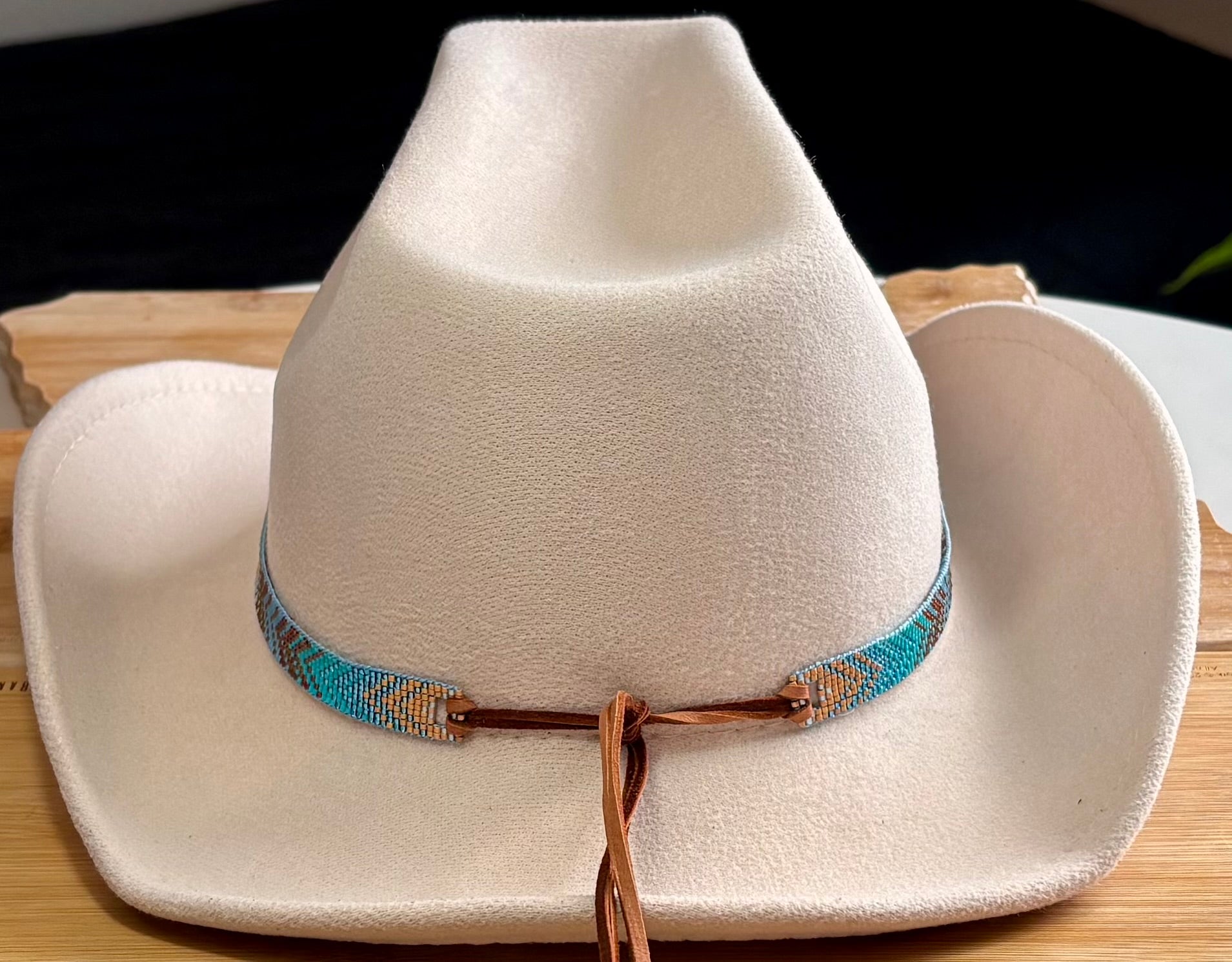 Earth and Sky Color Fading Chevron Pattern Hatband
