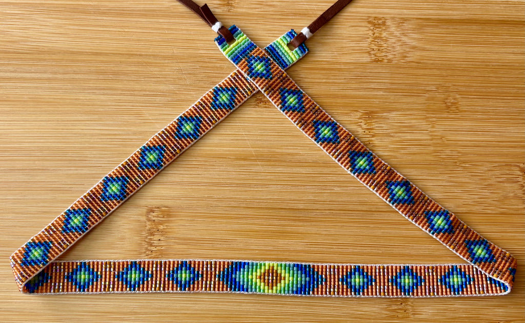 Blue Fire Diamonds Hatband