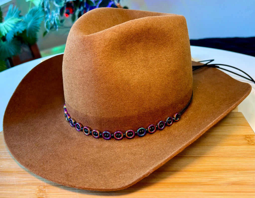 Purple and Black Rings Hatband