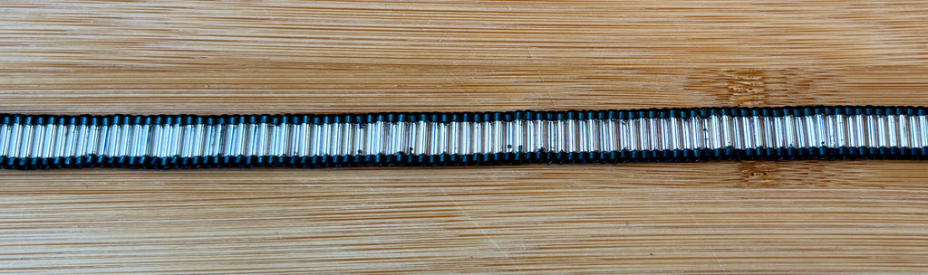 Silver Bugle Bead Hatband