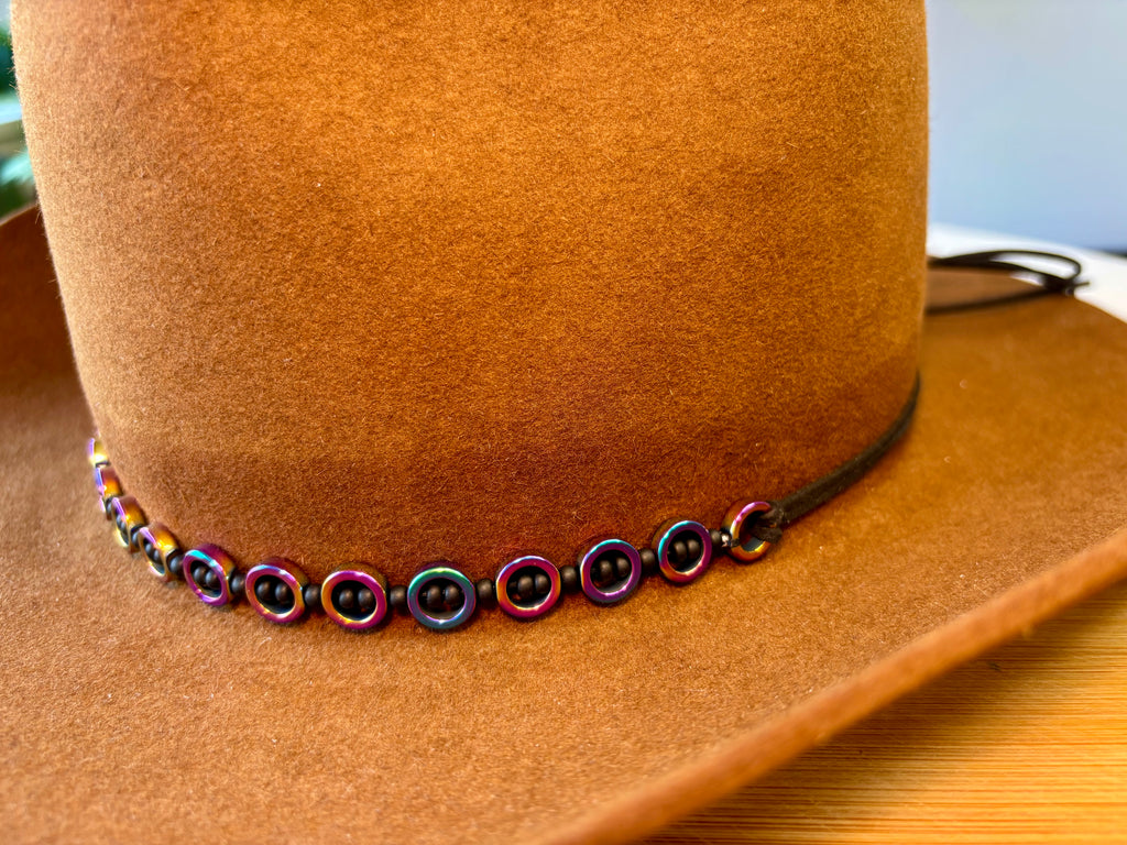 Purple and Black Rings Hatband