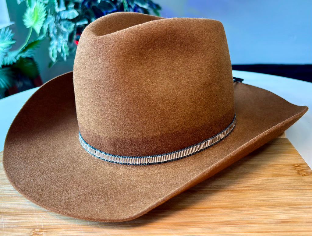 Silver Bugle Bead Hatband
