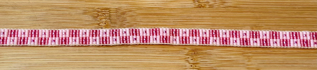 Pink Checkers Hatband