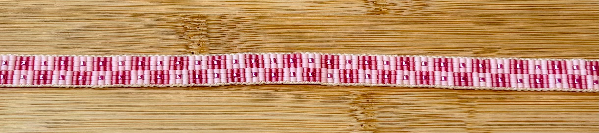 Pink Checkers Hatband