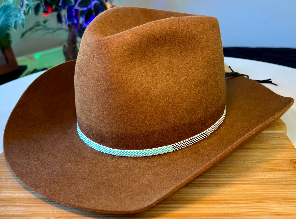 Color Block Mini Checkers Hatband