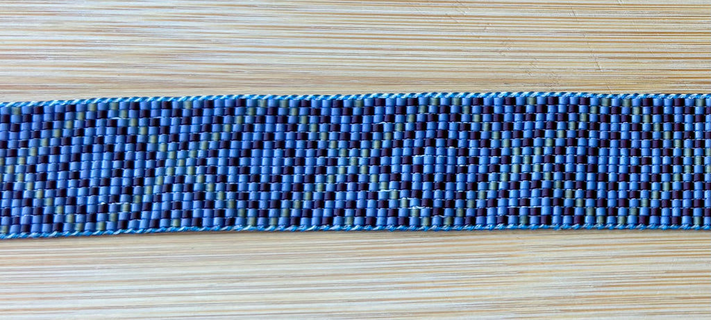Diamond Outline with Checkered Endings Hatband