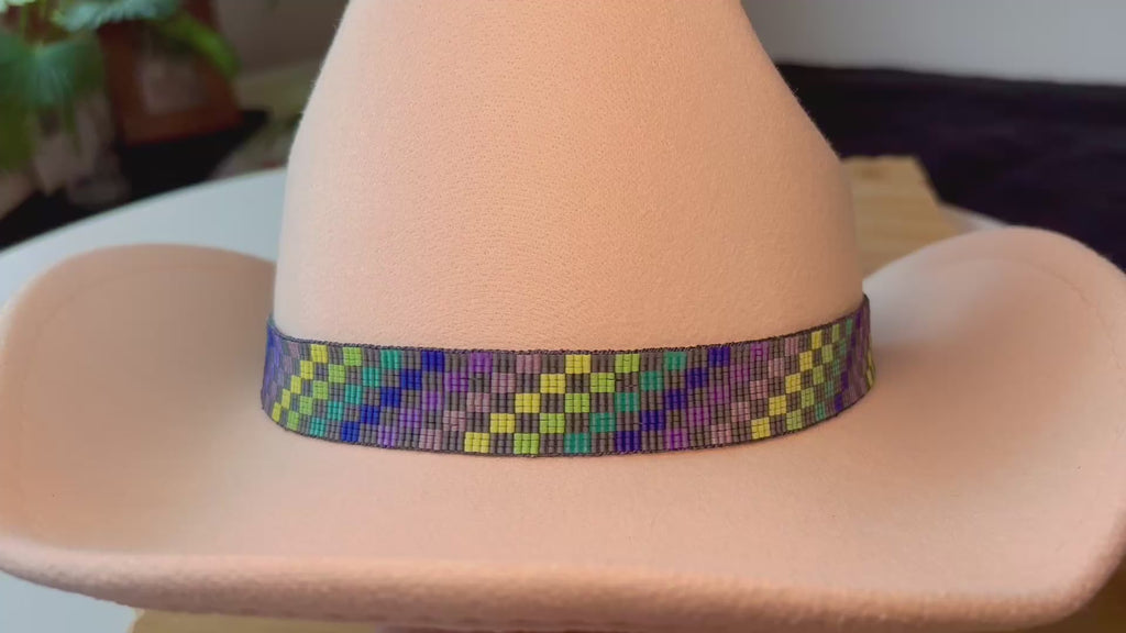 Checkered Prism Hatband