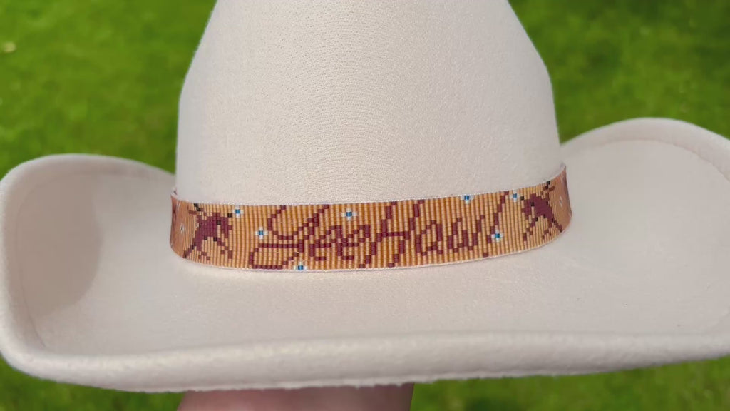 Yeehaw Bucking Bronco Hatband