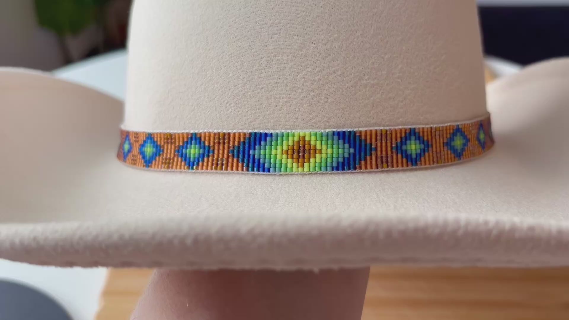 Blue Fire Diamonds Hatband
