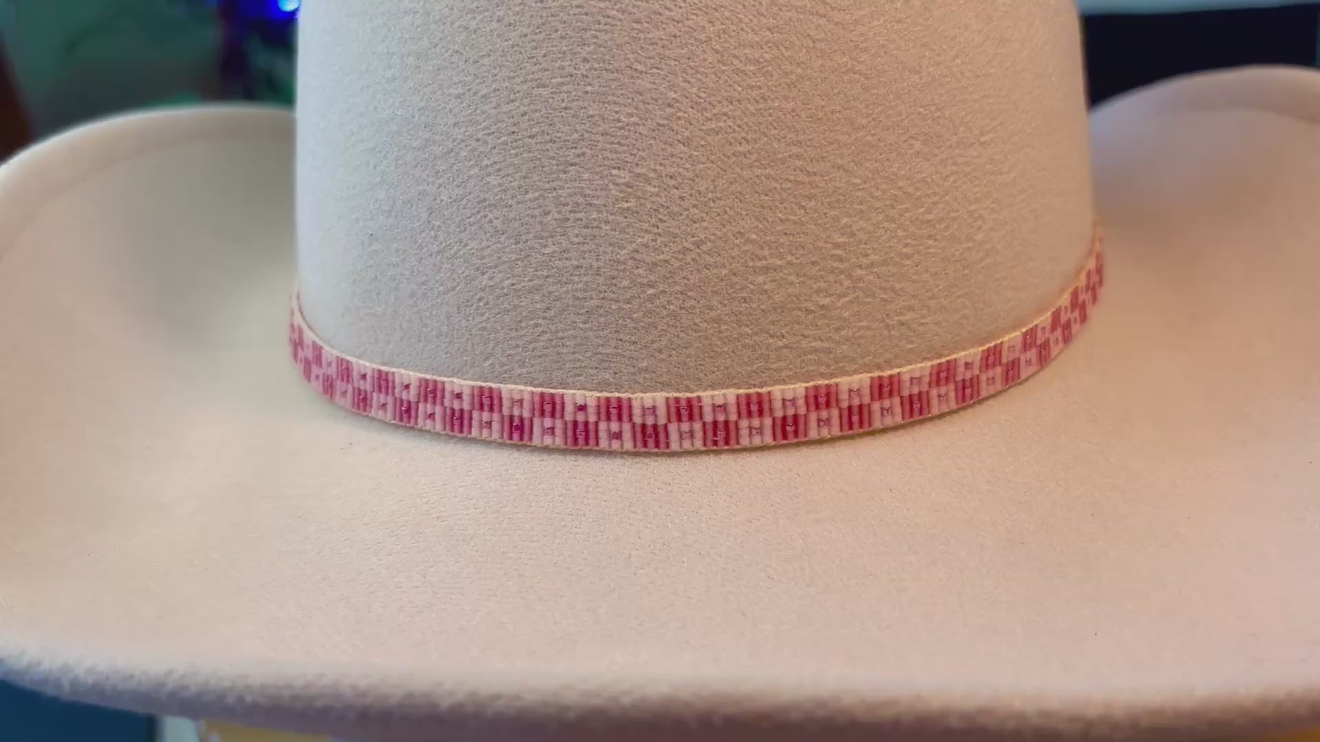 Pink Checkers Hatband